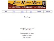 Tablet Screenshot of louisewarner.com